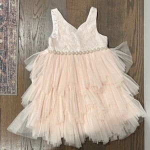 American Princess Blush Layered Tulle Dress